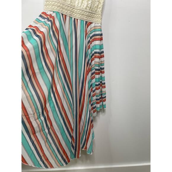 Liberty Love Dress Lace Bodice Handkerchief Hem Tank Flowy Fairy Cottagecore S - Picture 7 of 11